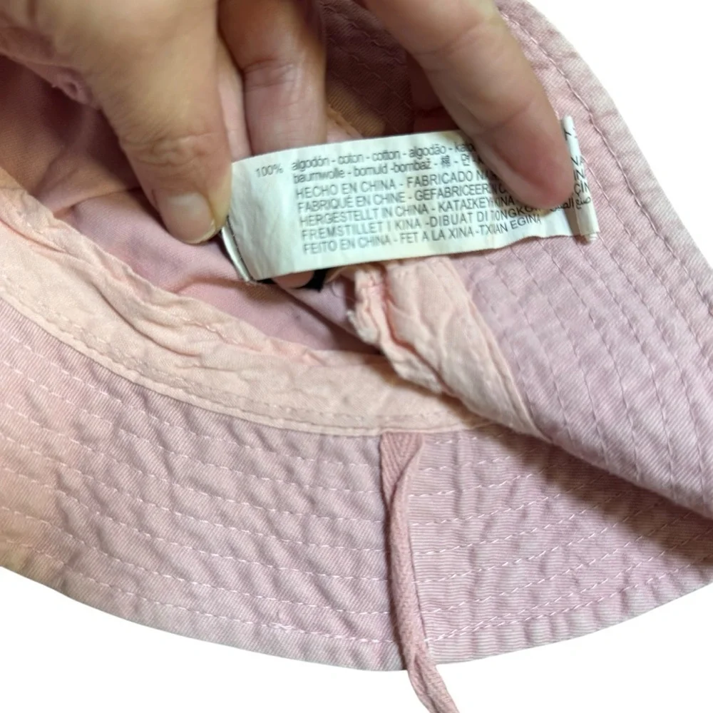 ZARA Baby Pink Cotton Bucket Hat Sun Hat One Size